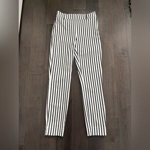 H&M Navy and White Striped Slacks Size 2 Ankle Height 
Business Casual, Office